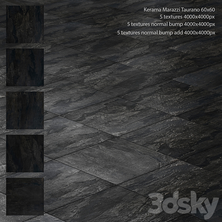 Porcelain stoneware Kerama Marazzi Taurano 3DS Max Model - thumbnail 1