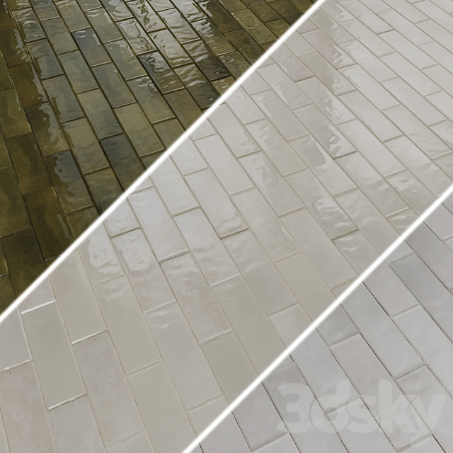 Porcelain stoneware tiles EQUIPE COCO 5×15 3DS Max Model - thumbnail 4