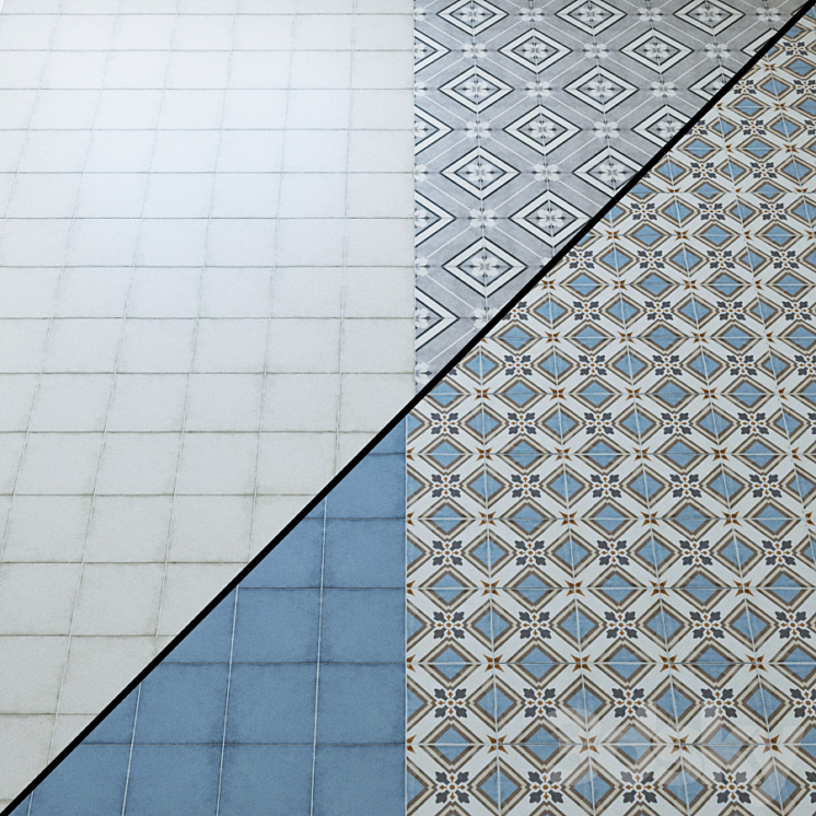 Porcelain tile collection EQUIPE ART NOUVEAU \/ EKIPE AR NUVO 20×20 3DS Max - thumbnail 2