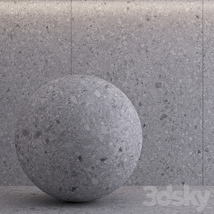 Porcelain tile Laminam CEPPO DI BRECCIOLA GRIGIO. 3000×1000 mm. 3DS Max - thumbnail 2