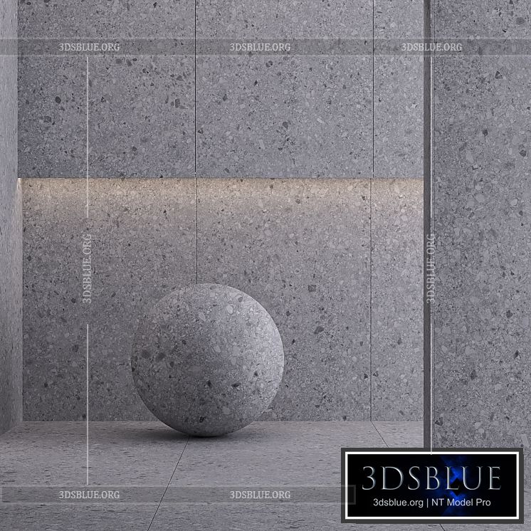 Porcelain tile Laminam CEPPO DI BRECCIOLA GRIGIO. 3000×1000 mm. 3DS Max - thumbnail 3