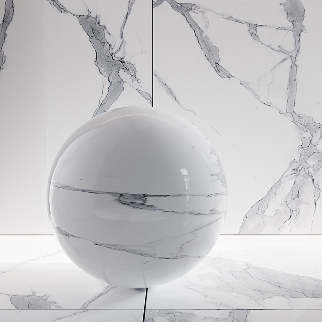 Porcelain tile Neodom Statuario Satin 3ds Max - thumbnail 2