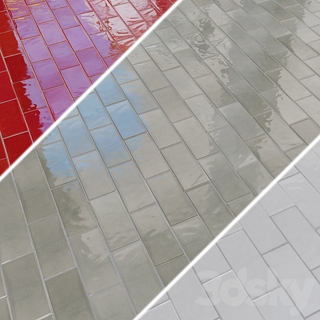 Porcelain tiles EQUIPE MASIA 7.5×15 cm 3ds Max - thumbnail 1