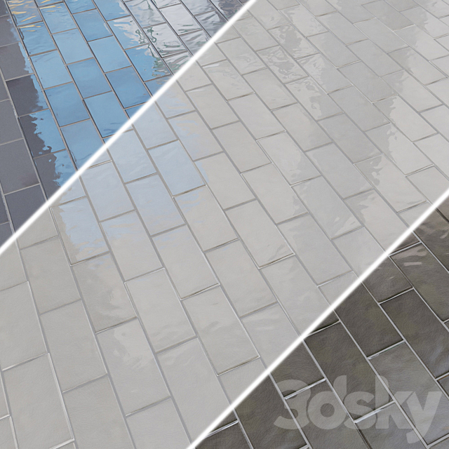 Porcelain tiles EQUIPE MASIA 7.5×15 cm 3ds Max - thumbnail 3