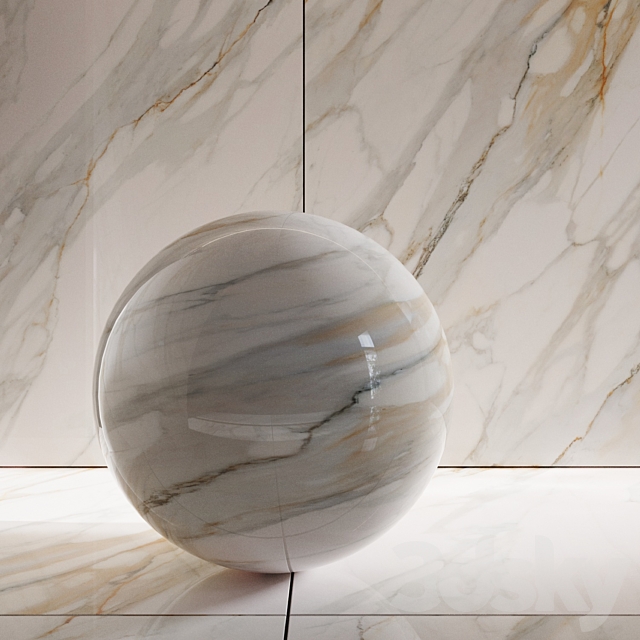 Porcelain tiles Laparet Calacatta Roma 1 3ds Max - thumbnail 2