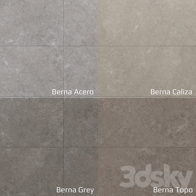 Porcelanosa Mosaico Berna 45X120 3DS Max Model - thumbnail 2