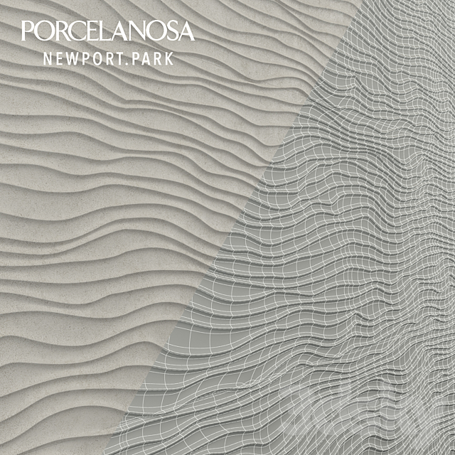 PORCELANOSA NEWPORT PARK tile wave 3DSMax File - thumbnail 3