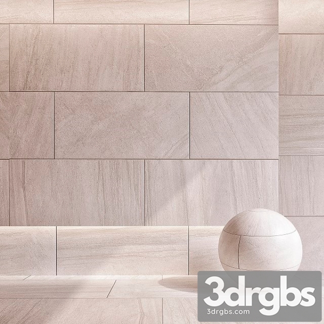 Purestone Matte Natural Porcelain Tile in Beige 3dsmax Download - thumbnail 1