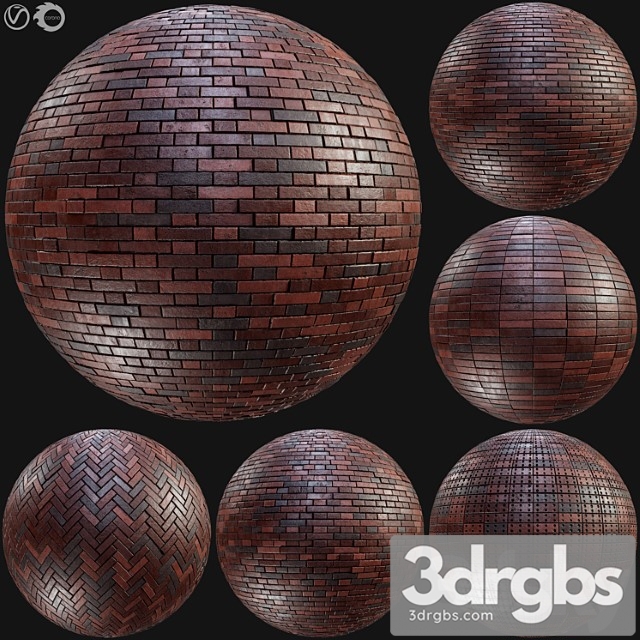 Realistic brick pbr material vol10 - thumbnail 1