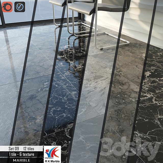 RK Marble Set 09 3ds Max - thumbnail 1