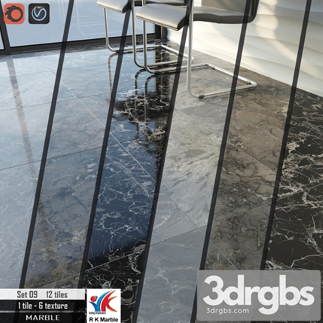 Rk marble set 09 3dsmax Download - thumbnail 1