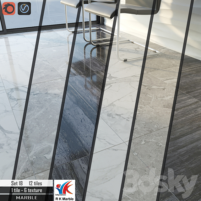 RK Marble Set 18 3DSMax File - thumbnail 2