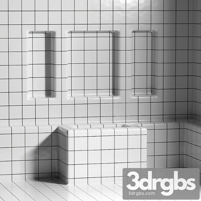 Rounded Tile Dtile 3dsmax Download - thumbnail 1