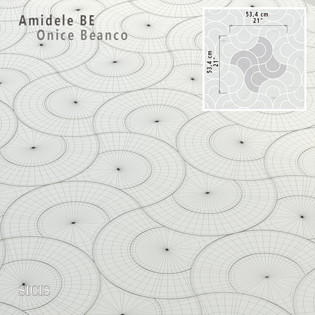 Sicis SiciStone Amidele BE 3DS Max Model - thumbnail 2