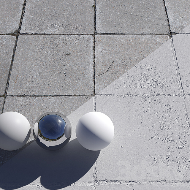 Sidewalk tile_3 3DS Max Model - thumbnail 2