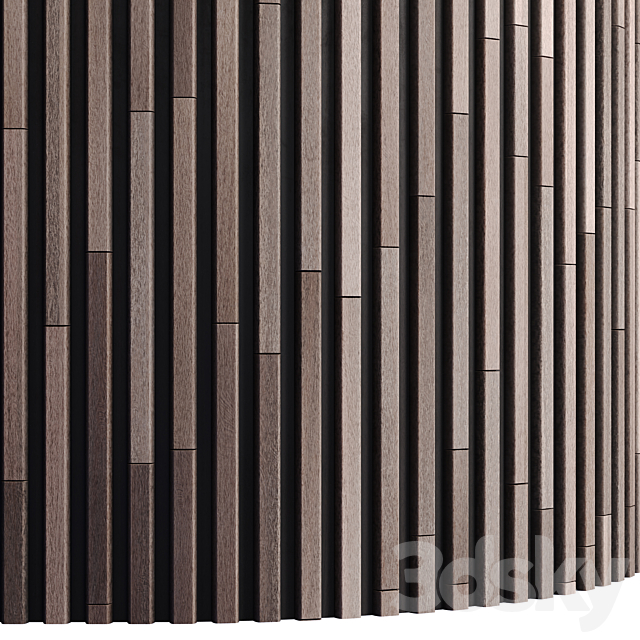 Striped Wood Panel J _ PBR _ PNG _ 4K 3DS Max Model - thumbnail 2