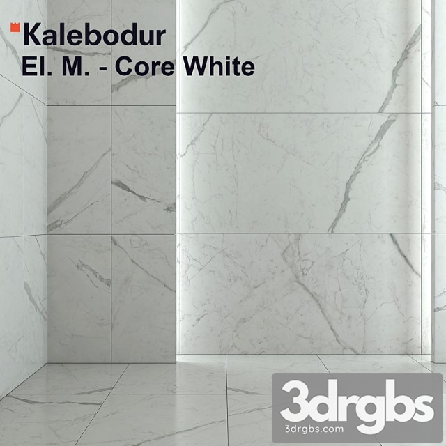 Tile kale elegant marbles – core white 3dsmax Download - thumbnail 1