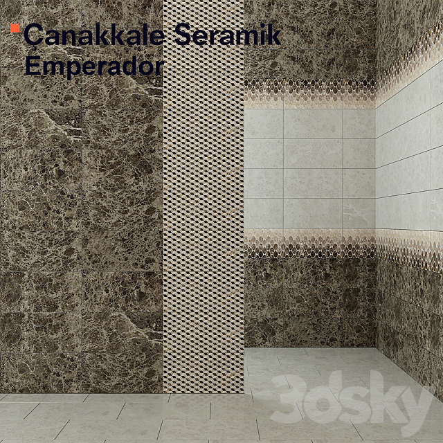 Tile Kale Emperador 3ds Max - thumbnail 2