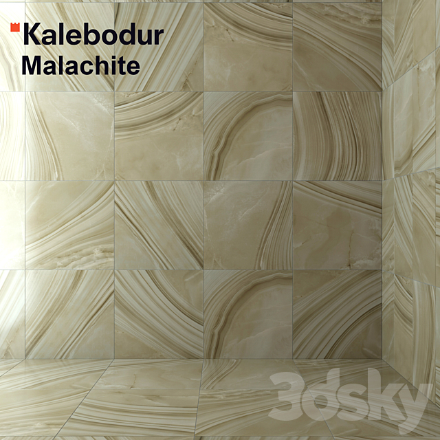 Tile Malachite 3DS Max Model - thumbnail 2