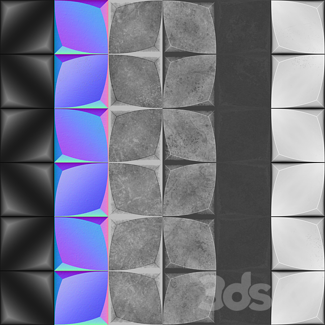 Tile material 3DS Max Model - thumbnail 5