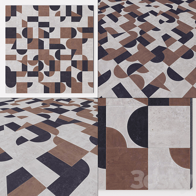 Tile Mutina Puzzle n2 3DS Max - thumbnail 1