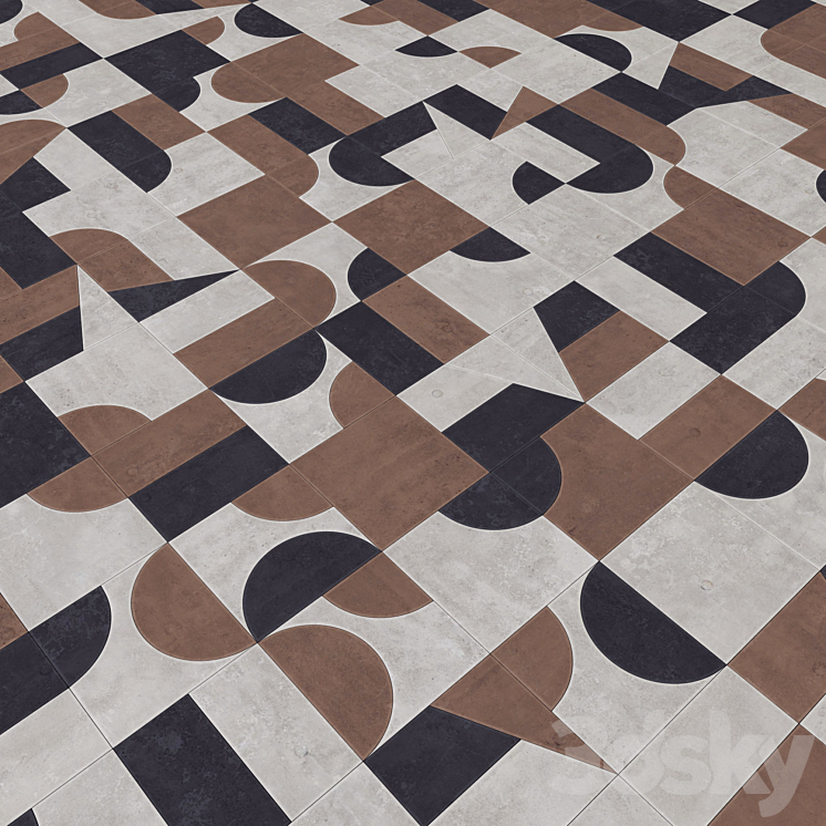 Tile Mutina Puzzle n2 3DS Max - thumbnail 2