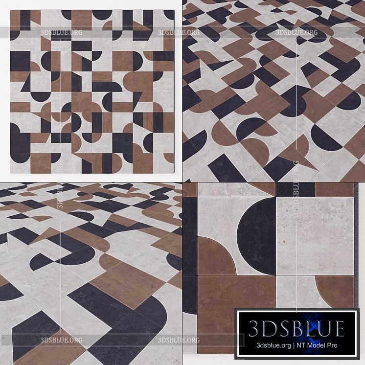 Tile Mutina Puzzle n2 3DS Max - thumbnail 3