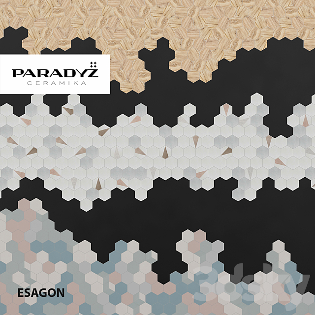 Tile Paradyz Esagon 3DSMax File - thumbnail 1