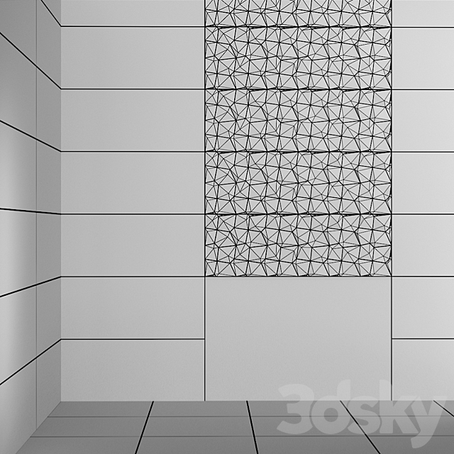 Tile SALONI Vary Dorex IRIS 40X120 3DS Max Model - thumbnail 3