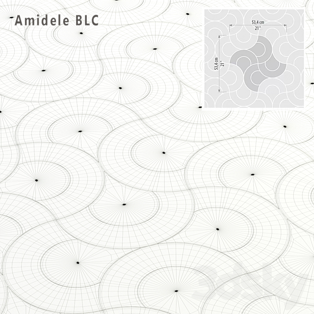 Tile Sicis SiciStone Amidele BLC 3DSMax File - thumbnail 2