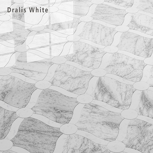 Tile Sicis Sicistone Dralis White 3ds Max - thumbnail 1