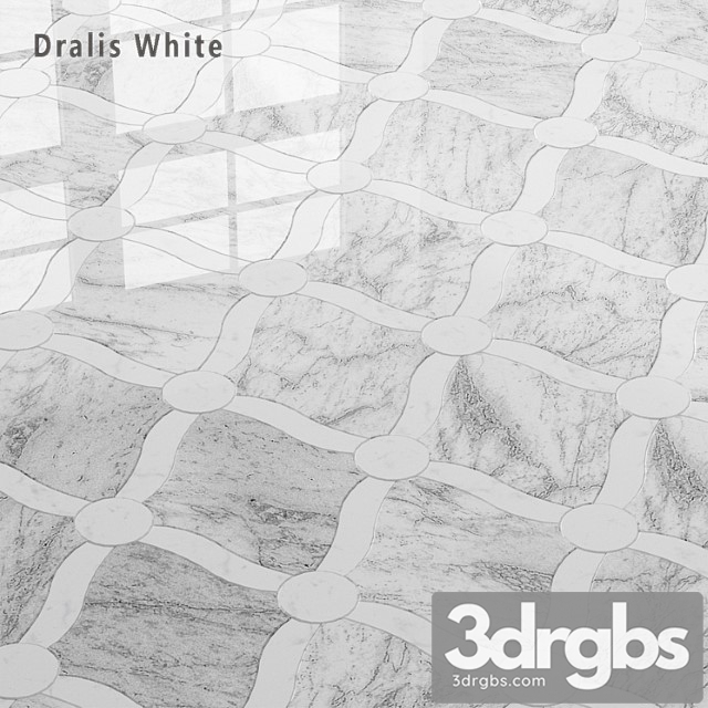 Tile Sicis Sicistone Dralis White 3dsmax Download - thumbnail 1