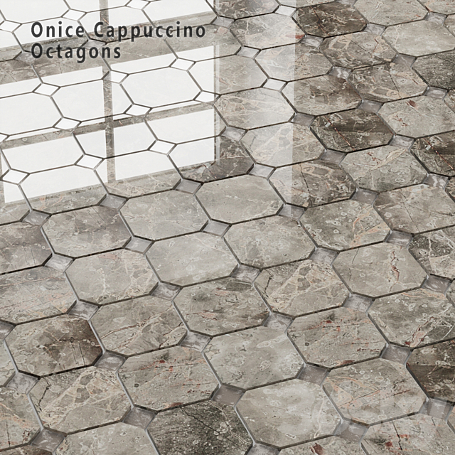 Tile Sicis SiciStone Onice Cappuccino Octagons 3ds Max - thumbnail 1