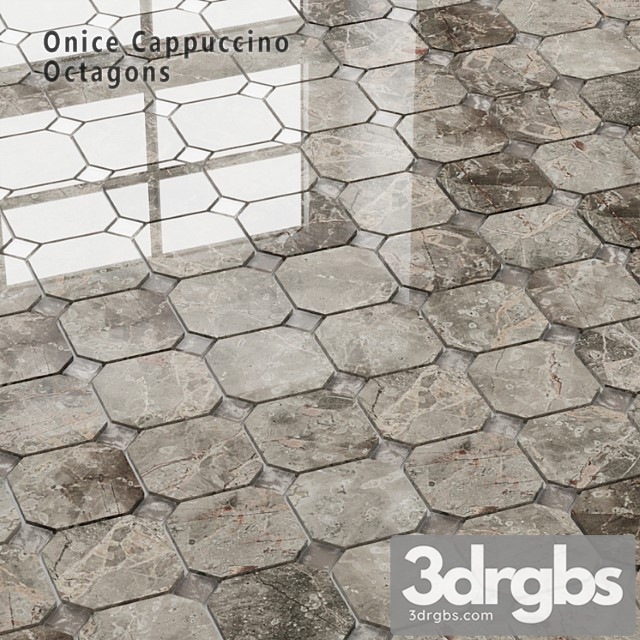 Tile Sicis Sicistone Onice Cappuccino Octagons 3dsmax Download - thumbnail 1