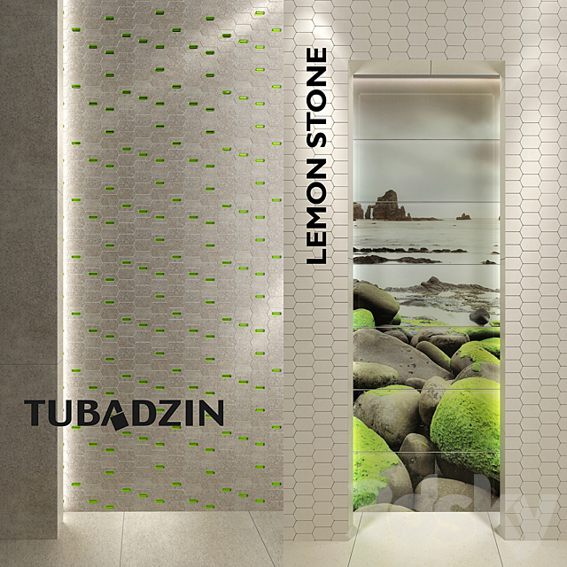 Tile Tubadzin Lemon Stone 3DSMax File - thumbnail 1