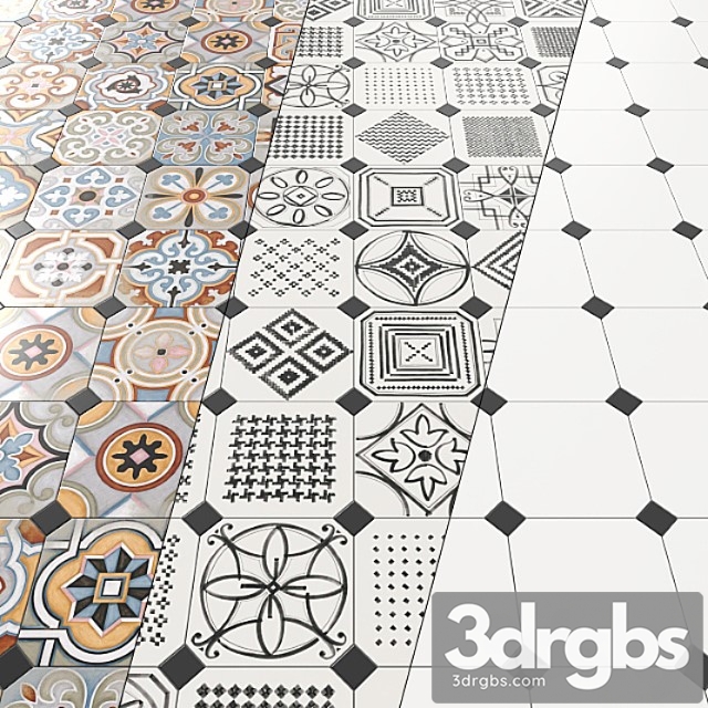 Tile vives vodevil (geometry). 3dsmax Download - thumbnail 1