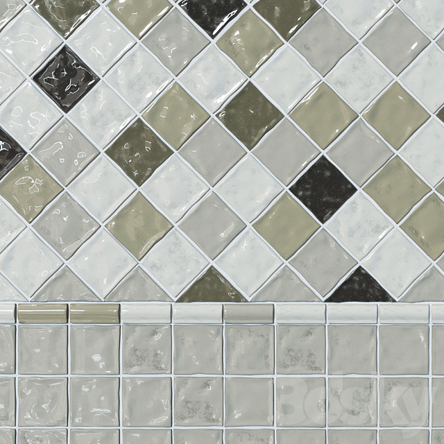 Tiles in the style of Provence Cevica Provenza 3DSMax File - thumbnail 2