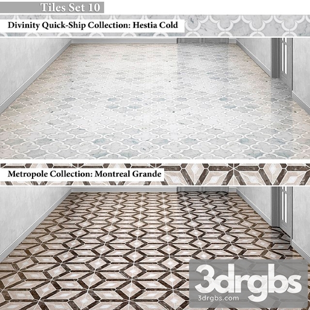 Tiles set 10 3dsmax Download - thumbnail 1