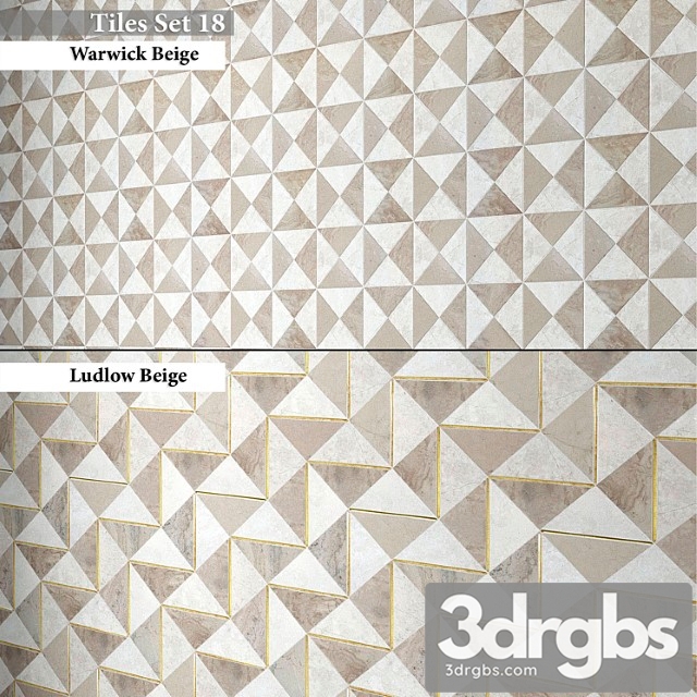 Tiles set 18 3dsmax Download - thumbnail 1