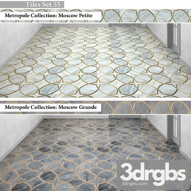 Tiles set 55 3dsmax Download - thumbnail 1