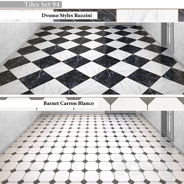 Tiles set 94 3DSMax File - thumbnail 1