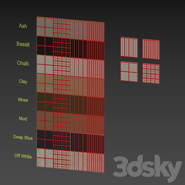 Tiles WOW Raster 3DS Max Model - thumbnail 6
