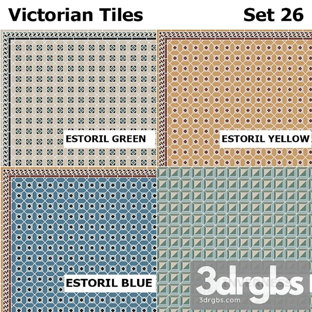 Topcer victorian tiles set 26 - thumbnail 1