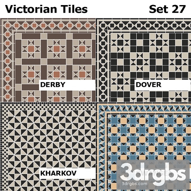 Topcer victorian tiles set 27 - thumbnail 1