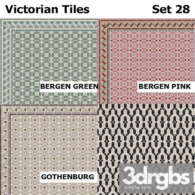 Topcer victorian tiles set 28 - thumbnail 1