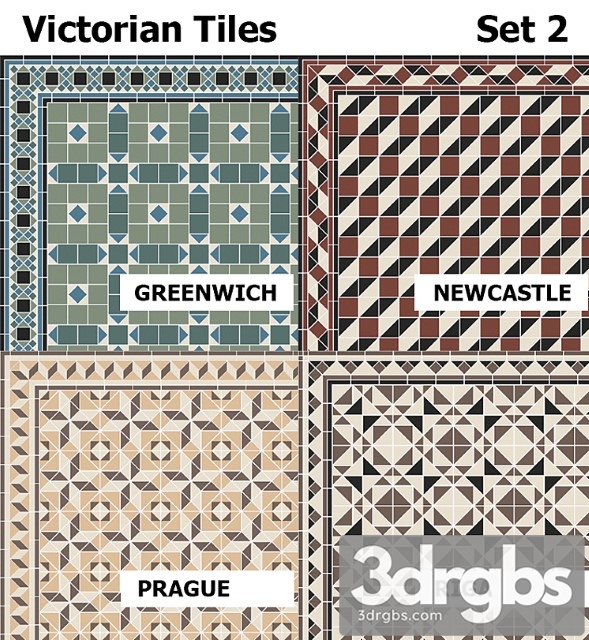 Topcer victorian tiles set2 - thumbnail 1