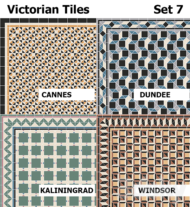 Topcer Victorian Tiles Set7 3DSMax File - thumbnail 1