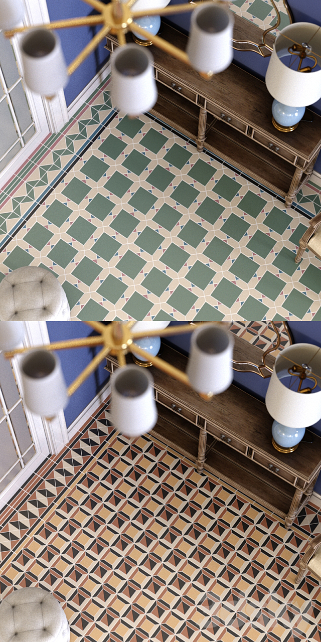 Topcer Victorian Tiles Set7 3DSMax File - thumbnail 3