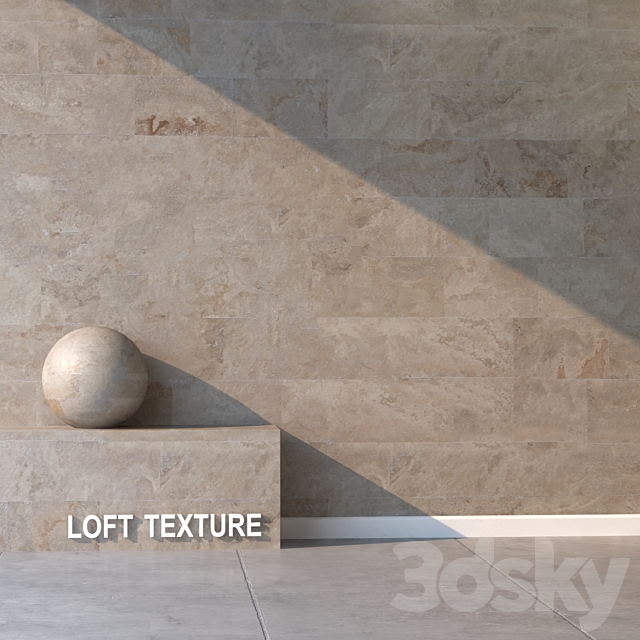 Travertine 106 3DS Max Model - thumbnail 2