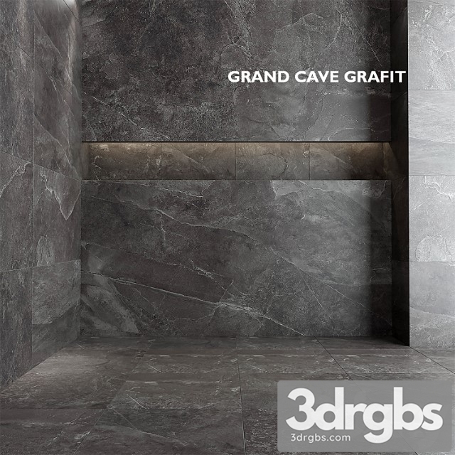 Tubadzin monolith grand cave graphite 3dsmax Download - thumbnail 1